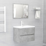 NNEVL Bathroom Furniture Set Concrete Grey Chipboard