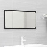 NNEVL Bathroom Furniture Set Black Chipboard