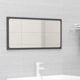NNEVL Bathroom Furniture Set Grey Engineered Wood