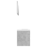 NNEVL Bathroom Furniture Set Concrete Grey Chipboard