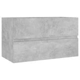 NNEVL Bathroom Furniture Set Concrete Grey Chipboard