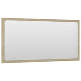 NNEVL Bathroom Furniture Set White and Sonoma Oak Chipboard