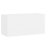 NNEVL Bathroom Furniture Set White Chipboard