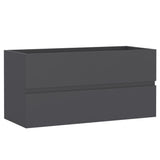 NNEVL Bathroom Furniture Set Grey Chipboard