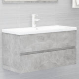 NNEVL Bathroom Furniture Set Concrete Grey Chipboard