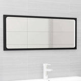 NNEVL Bathroom Furniture Set Black Chipboard