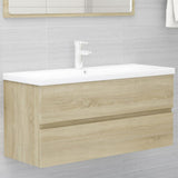 NNEVL Bathroom Furniture Set Sonoma Oak Chipboard
