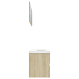 NNEVL Bathroom Furniture Set Sonoma Oak Chipboard