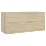 NNEVL Bathroom Furniture Set Sonoma Oak Chipboard