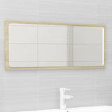 NNEVL Bathroom Furniture Set White and Sonoma Oak Chipboard