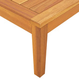 NNEVL Garden Table 64x64x29 cm Solid Acacia Wood