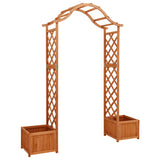 NNEVL Garden Pergola with Planter Solid Firwood