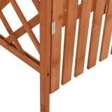 NNEVL Pergola with Gate 116x40x204 cm Solid Firwood