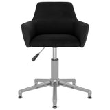 NNEVL Swivel Dining Chair Black Velvet