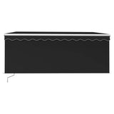 NNEVL Manual Retractable Awning with Blind 3.5x2.5m Anthracite