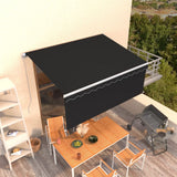 NNEVL Manual Retractable Awning with Blind 3.5x2.5m Anthracite