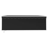 NNEVL Manual Retractable Awning with Blind 4x3m Anthracite