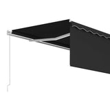 NNEVL Manual Retractable Awning with Blind 4x3m Anthracite