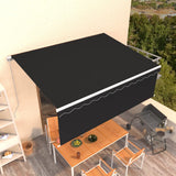 NNEVL Manual Retractable Awning with Blind 4x3m Anthracite