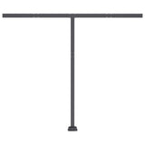 NNEVL Freestanding Manual Retractable Awning 300x250 cm Orange/Brown