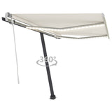 NNEVL Manual Retractable Awning with LED 300x250 cm Cream