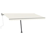 NNEVL Freestanding Manual Retractable Awning 400x300 cm Cream