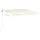 NNEVL Freestanding Manual Retractable Awning 400x300 cm Cream