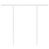 NNEVL Manual Retractable Awning with Posts 3x2.5 m Orange and Brown