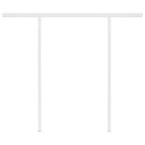 NNEVL Manual Retractable Awning with Posts 3.5x2.5 m Blue and White
