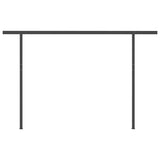 NNEVL Manual Retractable Awning with Posts 4x3 m Cream