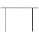 NNEVL Manual Retractable Awning with Posts 4x3 m Anthracite
