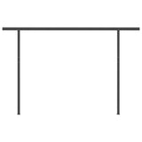 NNEVL Manual Retractable Awning with Posts 4.5x3 m Anthracite