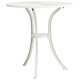 NNEVL 3 Piece Bistro Set Cast Aluminium White