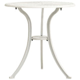 NNEVL 3 Piece Bistro Set Cast Aluminium White