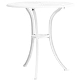 NNEVL 3 Piece Bistro Set Cast Aluminium White