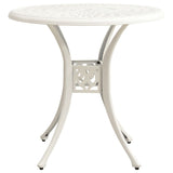 NNEVL 5 Piece Bistro Set Cast Aluminium White