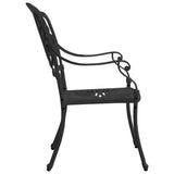 NNEVL 5 Piece Bistro Set Cast Aluminium Black