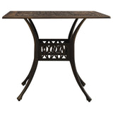 NNEVL 5 Piece Bistro Set Cast Aluminium Bronze