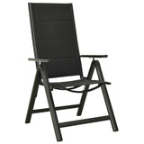 NNEVL 5 Piece Garden Dining Set Aluminium Anthracite