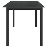 NNEVL 7 Piece Garden Dining Set Aluminium Anthracite