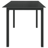 NNEVL 7 Piece Garden Dining Set Aluminium Anthracite