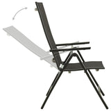 NNEVL 9 Piece Garden Dining Set Aluminium Anthracite