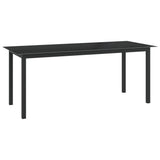 NNEVL 9 Piece Garden Dining Set Aluminium Anthracite