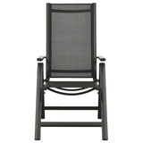 NNEVL 9 Piece Garden Dining Set Aluminium Anthracite