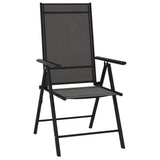NNEVL 9 Piece Garden Lounge Set Black and Anthracite
