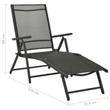 NNEVL 9 Piece Garden Lounge Set Black and Anthracite