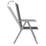 NNEVL 9 Piece Garden Lounge Set Black and Silver