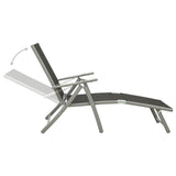 NNEVL 9 Piece Garden Lounge Set Black and Silver