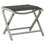 NNEVL 9 Piece Garden Lounge Set Black and Silver