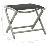 NNEVL 9 Piece Garden Lounge Set Black and Silver